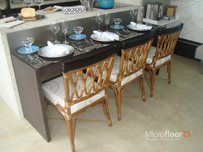 Microcemento living room
